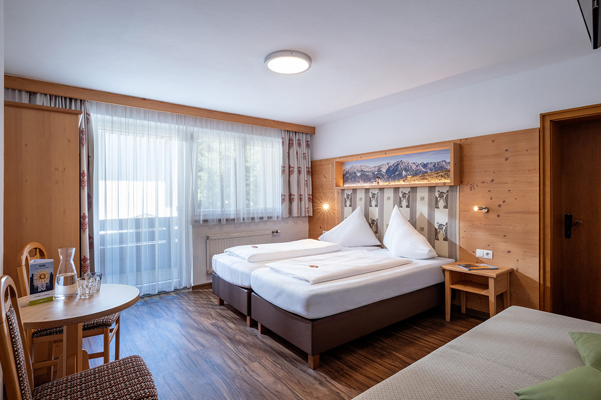 Double room in Söll in Tyrol in the hostel