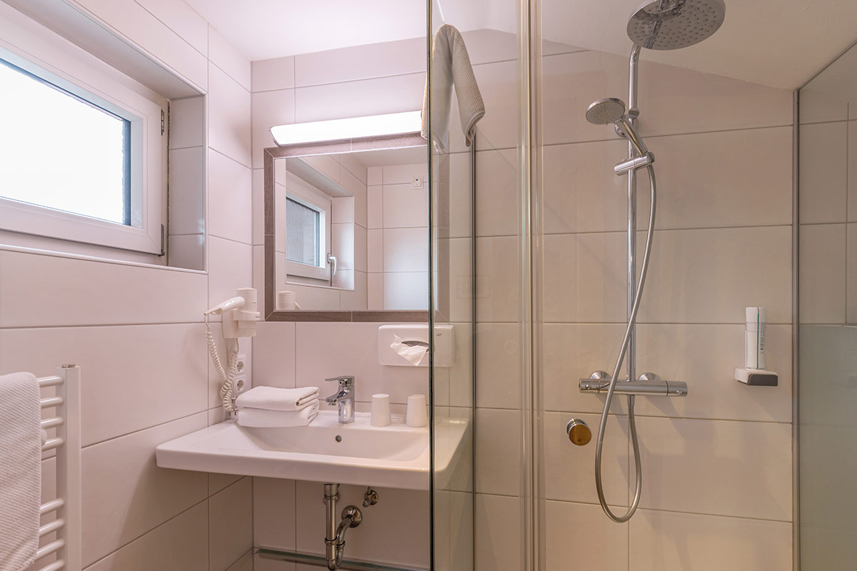 Bathroom at the hostel in Söll, Tyrol