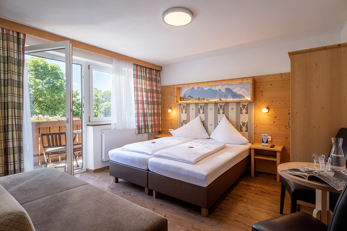Triple room in the hostel in Söll in Tyrol