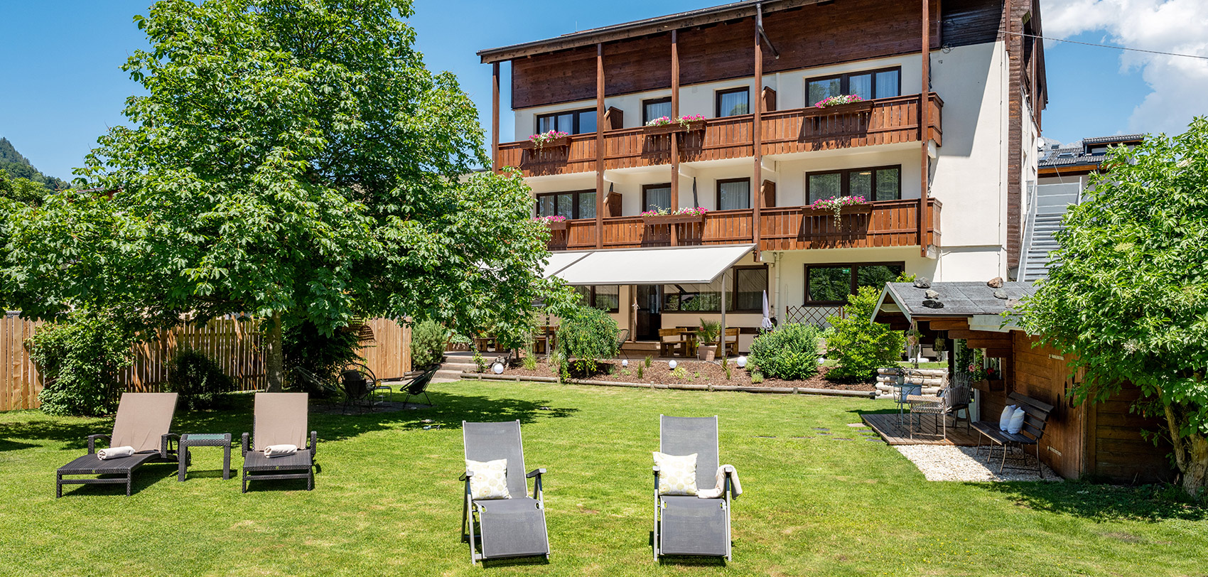Garten im Hostel im Söll